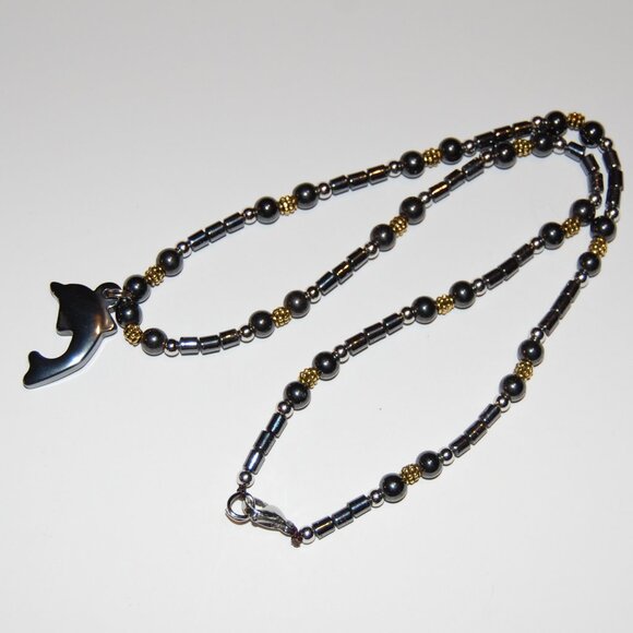 Dolphin Necklace,Magnetic Necklace,Dolphin Magnetic Necklace,Healthy Necklace - Picture 2 of 4